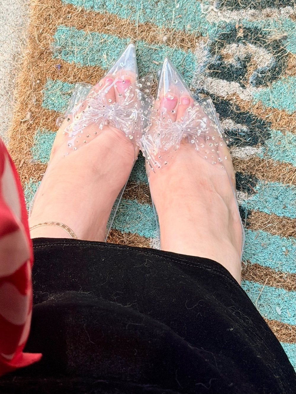 Cristian Louboutin PVC bow heels - Picture 8 of 10